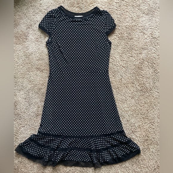 Joseph Ribkoff Dresses & Skirts - Joseph Ribkoff Women’s Size 10 Polka Dot Ruffle Hem Summer Event Beach Vacation